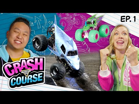 It’s TEAM NEON vs TEAM NITRO at a live event! | MONSTER JAM® Crash Course | Episode 1