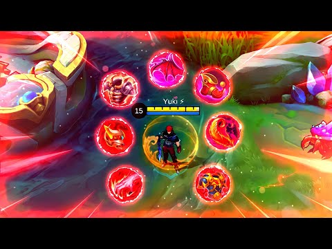 JULIAN FULL RED BUILD IS HERE!🔥 DAMAGE HACK EMBLEM AND BUILD - JULIAN MLBB