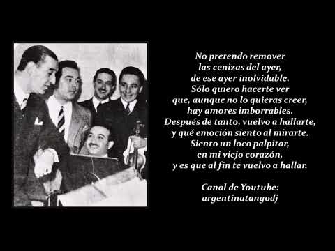 RICARDO TANTURI & ALBERTO CASTILLO: POCAS PALABRAS (TANGO CON LETRA DETALLADA)