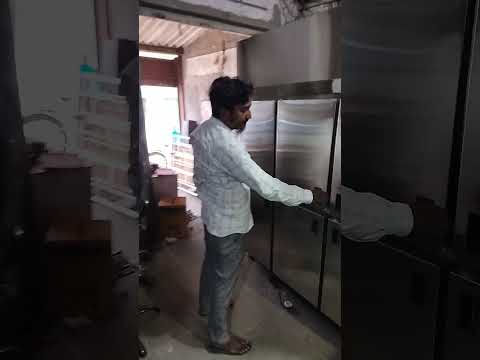 Commercial Steel Four Door Vertical Refrigerator