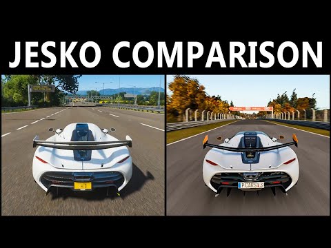 Koenigsegg Jesko Comparison - Forza Horizon 4 VS Project Cars 3 | TOP SPEED & SOUND