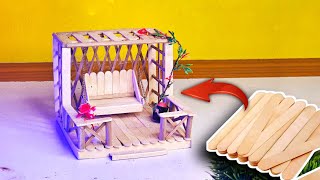 Beautiful Swing Popsicle Stick Craft Tutorial | how to make Popsicle stick Swing (Jhula) #craft #diy