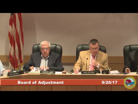 Board of Adjustment 9.26.2017
