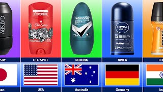Deodorant Brands From Different Countries