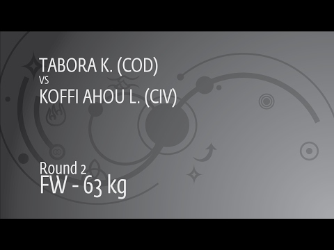 Round 2 FW - 63 kg: K. TABORA (COD) df. L. KOFFI AHOU (CIV) by FALL, 4-0