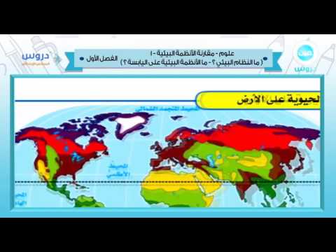 السادس الابتدائي | الفصل الدراسي الأول 1438 | علوم | مقارنة الأنظمة البيئية 1