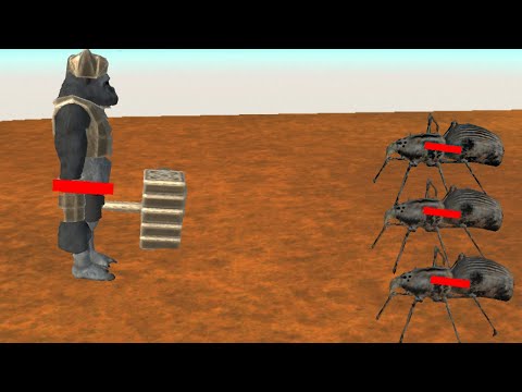 Giant Stag Beetle 🪲 and Saber Toothed Spider 🕷 vs Ghor Hammer 🪓🔥 - Insect Storm Chapter 3