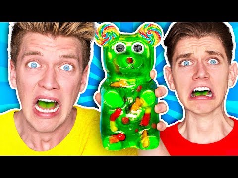 Mixing Every Sour Candy! *WORLDS SOUREST GIANT GUMMY* Learn How To Make DIY Food Prank Challenge Video