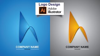 Alphabet logo design h | Adobe illustrator tutorial