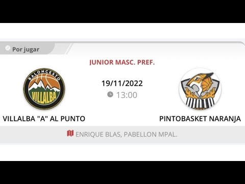 Junior masc B VILLALBA AL PUNTO - PINTOBASKET
