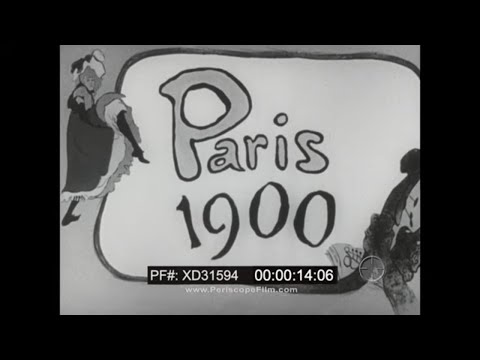 " PARIS 1900 " LA BELLE EPOQUE (1900-1914) IN PARIS, FRANCE 1947 DOCUMENTARY  PART 1   XD31594