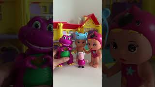 Peppa pig and barney heart shape hands #viralvideo #satisfyling #shortsviral #peppapig 