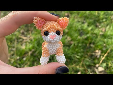 Туториал на амигуруми котика из бисера 1 часть