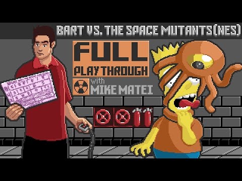 Bart vs. the Space Mutants (NES) Full Playthrough w/ Mike Matei