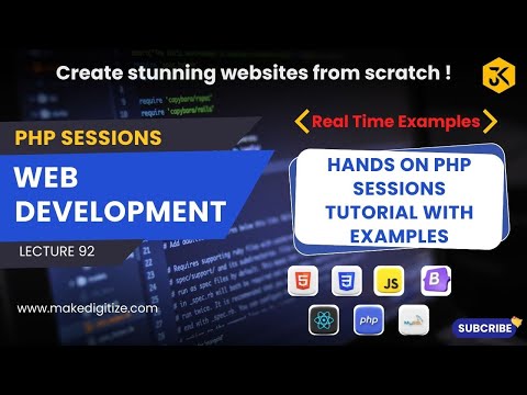 92 Hands On Php Sessions Tutorial With Examples Webdevelopment Phpcourse Php Computerscience
