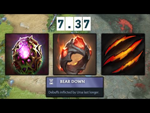 INSANE Giant's Ring + Octarine Core Fury Swipe Raging Ursa Dota 2
