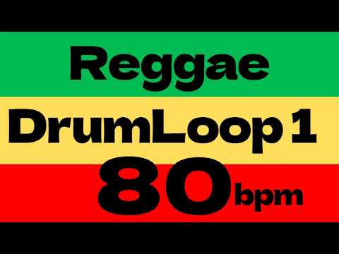 Reggae Drum Loop1 Practice Tool 80bpm [based on Bob Marley's positive vibration]