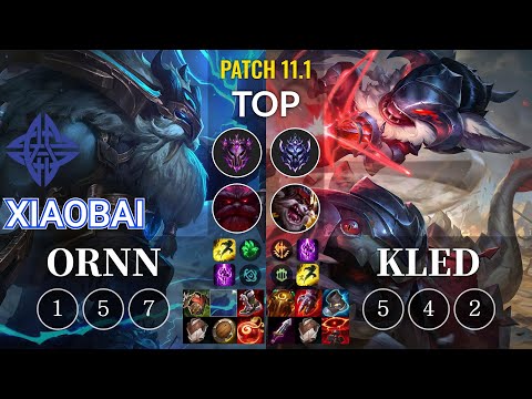 ES Xiaobai Ornn vs Kled Top - KR Patch 11.1