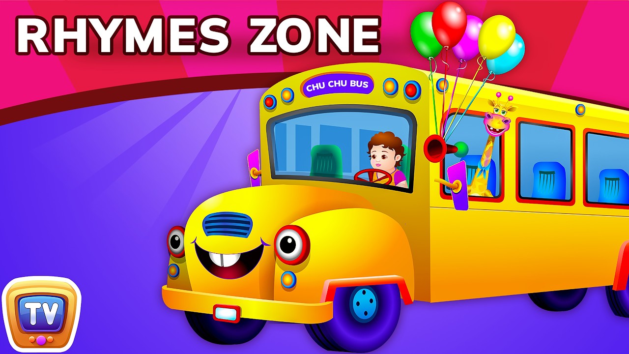 Wheels On The Bus | Popular Nursery Rhymes Collection for Children | ChuChu TV Rhymes Zone