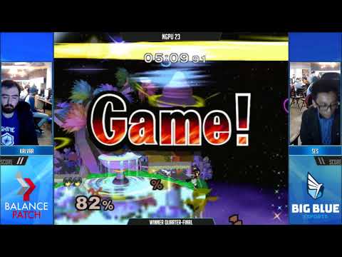 NGPU 23 SSBM - Kalvar (Marth) vs. Ses (Fox) - Melee WQF