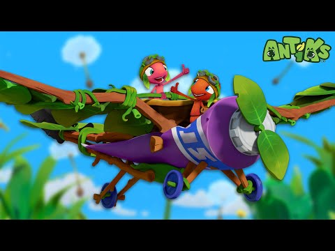 Ants on a Plane 🚁 | 🐛 Antiks & Insectibles 🐜 | Funny Cartoons for Kids | Moonbug