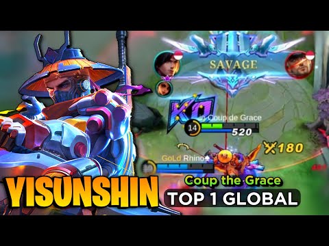 SAVAGE! Yss King Perfect Gameplay [ Yi Sun Shin Best Build Top 1 Global ] By Coup The Grace - MLBB