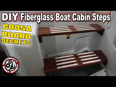 How to Build Boat Cabin Steps -Pt2 | Coosa Board | Sailboat Restoration Trawler Refit (Ep35)