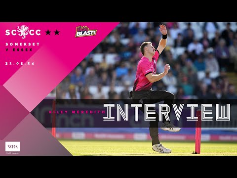 INTERVIEW: Riley Meredith reacts to Somerset win!!