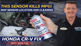 Honda CR-V Poor MPG? Clean Your MAF Sensor FIRST (2017–2022 1.5L) Mass Air Flow Sensor Location.