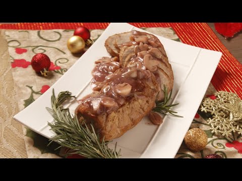 LOMO DE CERDO CON SALSA TIPO MADEIRA + ARBOLITO NAVIDEÑO DE CHOCOLATE - COCINA RICA TV