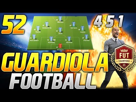 4-5-1 Guardiola Football FUT CHAMPS - TRYHARDS RTG #52