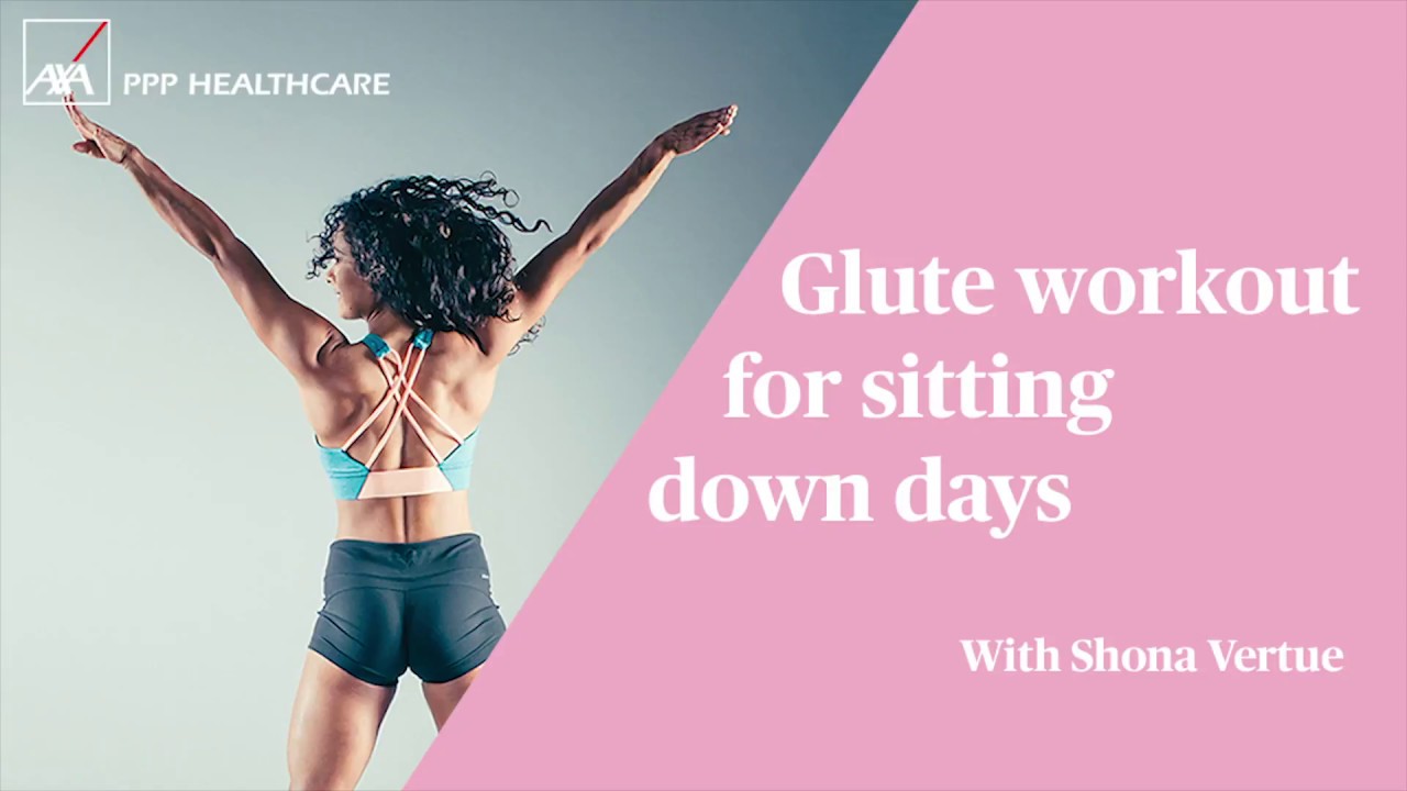 Glute workout for sitting down days | #MyFlyingStart with Shona Vertue - YouTube