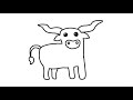 CARA MENGGAMBAR SAPI TANDUK PANJANG HOW TO DRAW A LONGHORN
