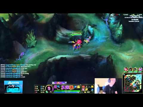 Meteos' face when Bjergsen lets him take blue