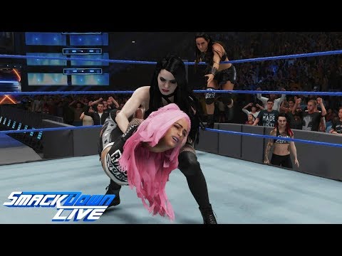 WWE 2K19 SMACKDOWN LIVE SARAH LOGAN & LIV MORGAN (W/RUBY) VS SONYA DEVILLE & PAIGE (W/MANDY)