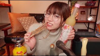 田中なつきとイカを炙って晩酌しながらライブ配信！