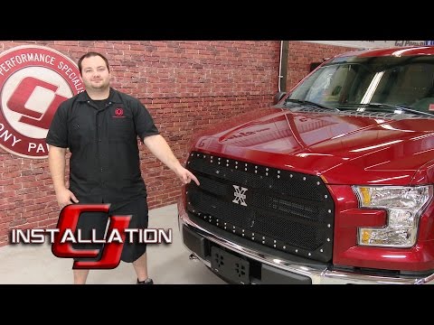 F-150 T-Rex Grilles Main Grille X-Metal Series Black 2015-2016 Installation