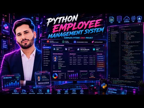 Python Employee Management System Using Csv File Crud Operations In Python Oop Project Tutorial