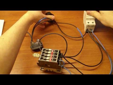 Connecting a contactor or remote control switch