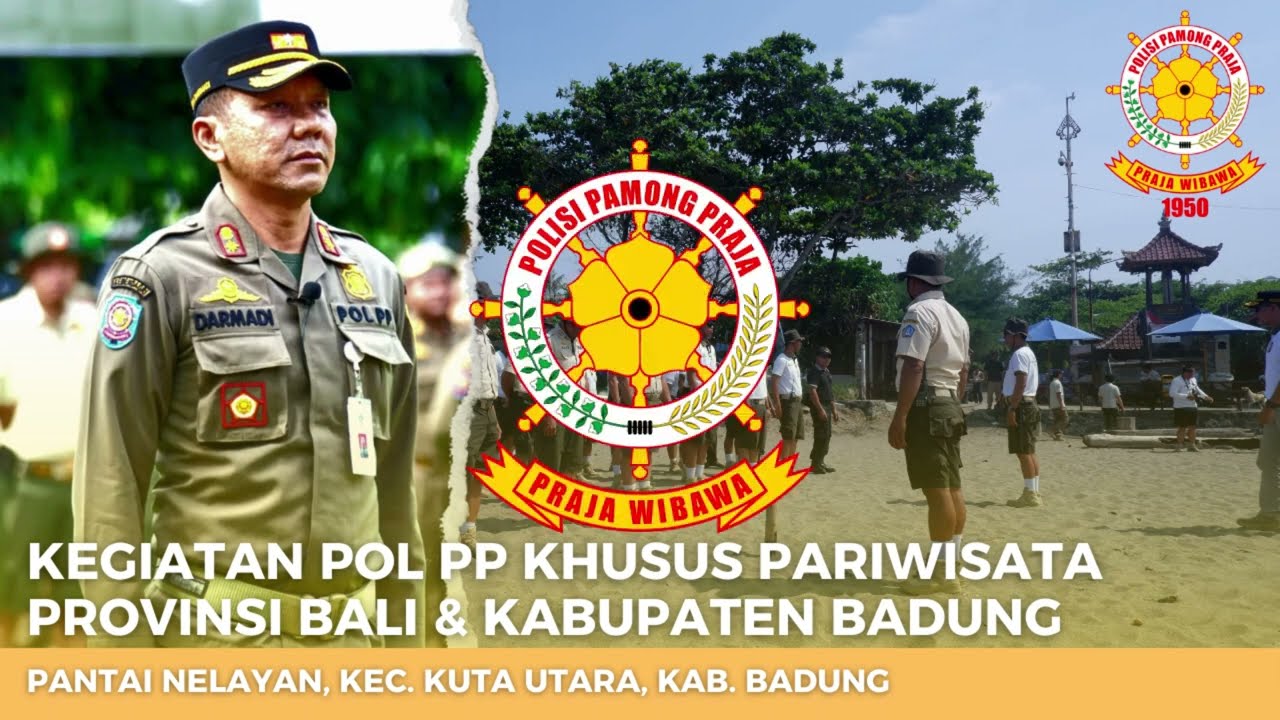 Kegiatan Pol PP Khusus Pariwisata di Pantai Nelayan