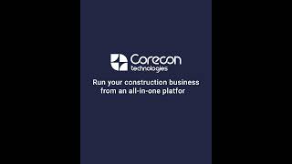 Corecon Technologies – Cloud-Based Construction Software Overview