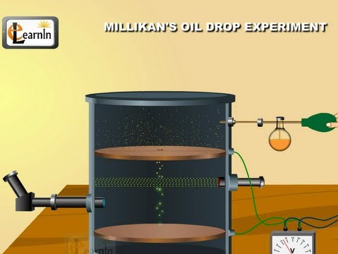 Millikan's oil drop experiment to determine charge of an electron - Chemistry