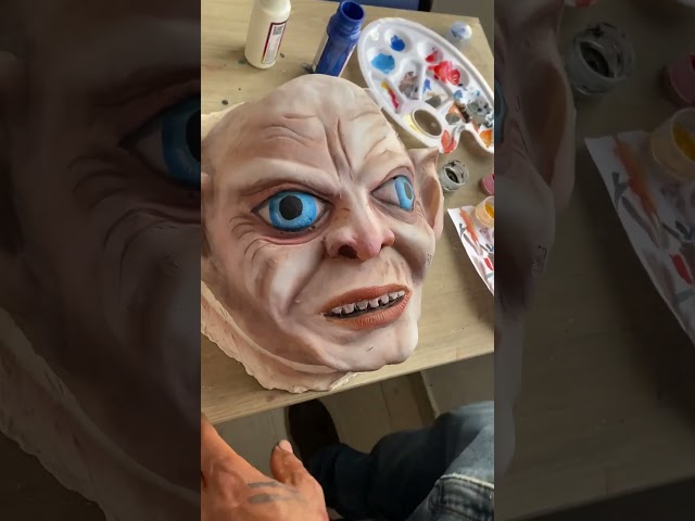 Vídeo relacionado con shoperama Máscara de látex de calidad alimentaria Gollum Hobbit El Señor de los Anillos