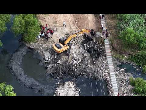 Inicio vado Los Laureles, sector Rivera Hernández 