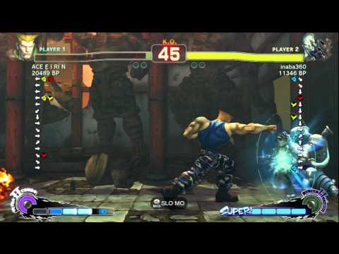ACE・EIRIN [Guile] vs inaba360 [Seth] SSF4 Japanese Online Ranked Matches - Xbox Live