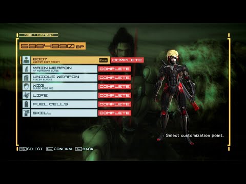 Metal Gear Rising  Revengeance All Costumes & Weapons Model