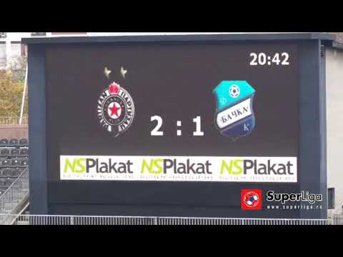 Super liga 2017/18: 14.Kolo: PARTIZAN – OFK BAČKA 3:1 (2:1)