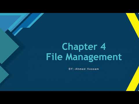 operating system OS | File Management | chapter 4