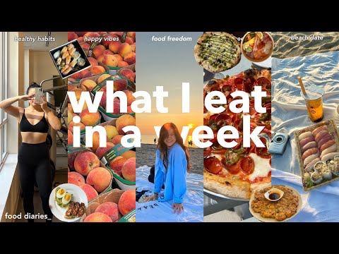 a realistic week of eats | how I found my happy againโจ | food struggles, healthy habits + healing