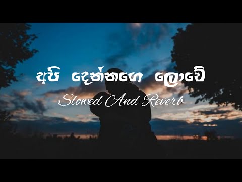 Api  Dennage Lowe | අපි දෙන්නගෙ ලොවේ (Lyrics) | සෑමදා මන් ඔබේ | Slowed And Reverb | UPJ MUSIC